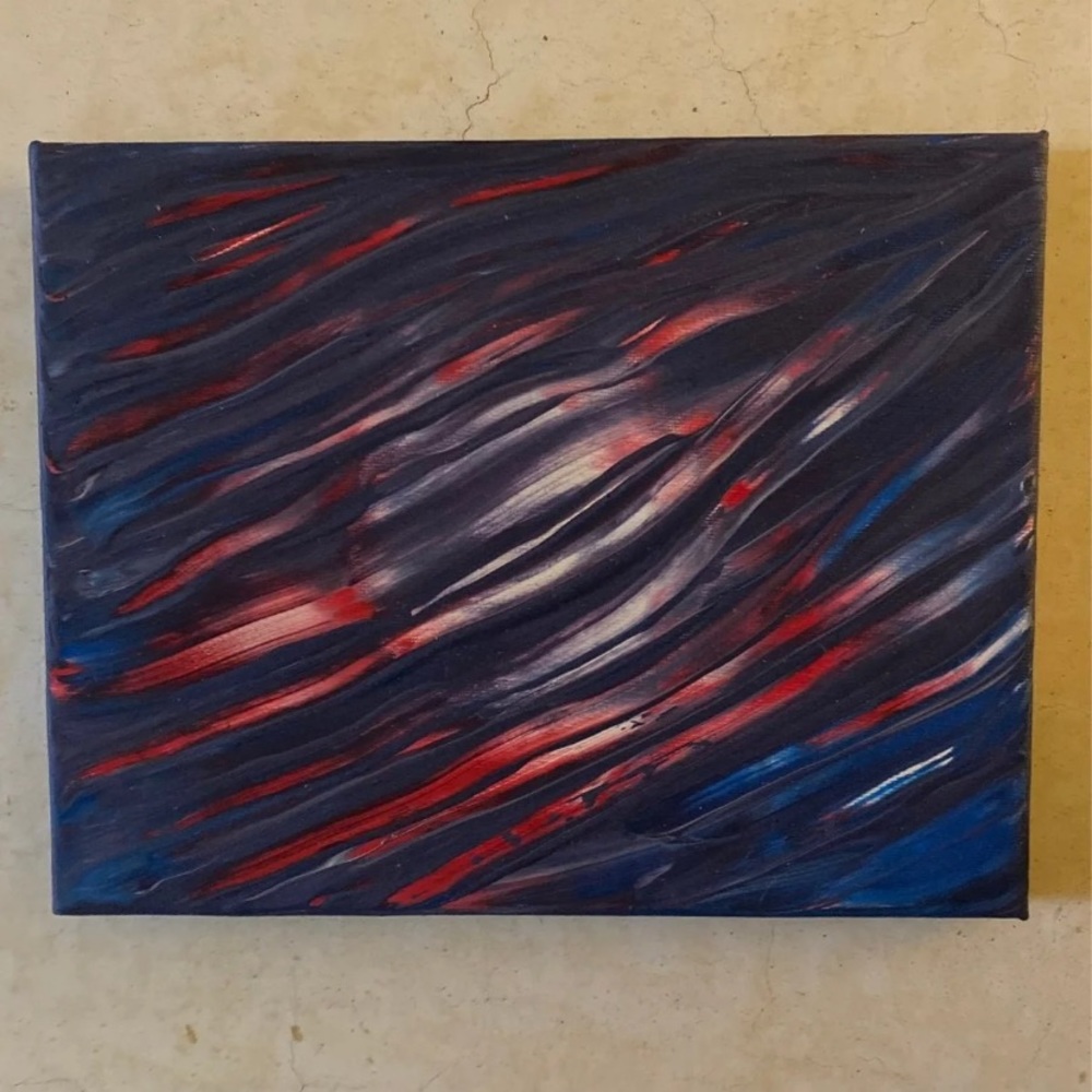 8x10 handmade textured painting